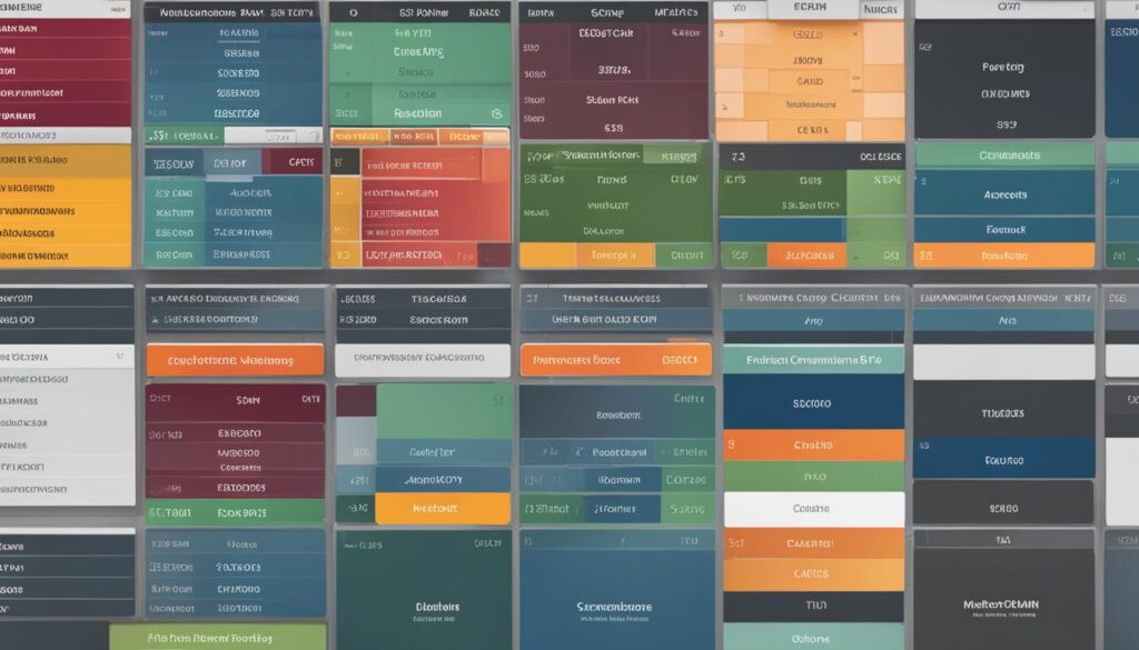 Customized rules and categorization table