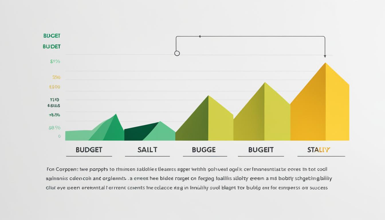 Which 2 things does a budget compare?