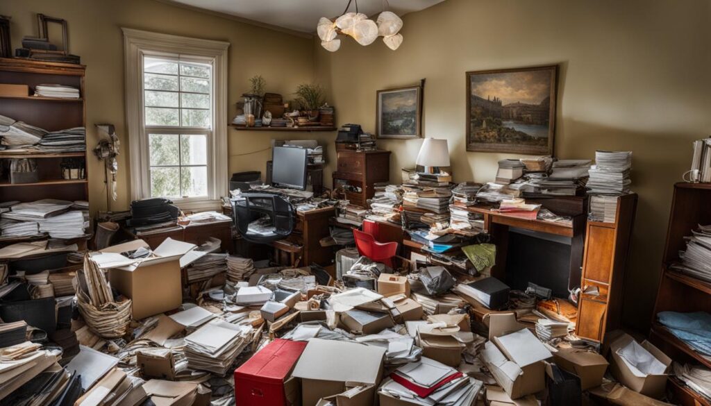 excessive clutter