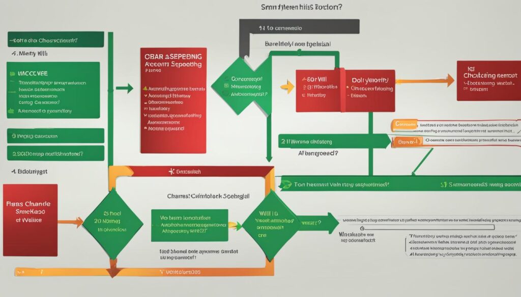 financial flowchart for smart spending decisions