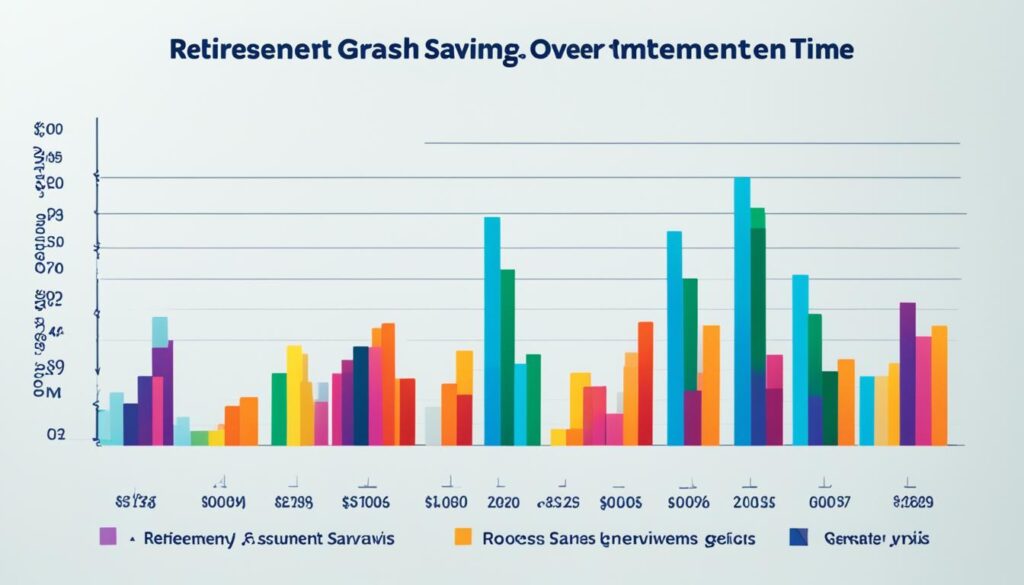 Chart demonstrating retirement savings milestones