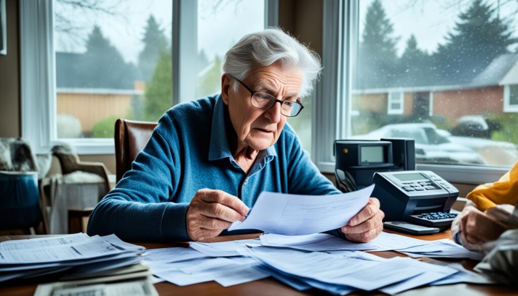 financial difficulties in retirement