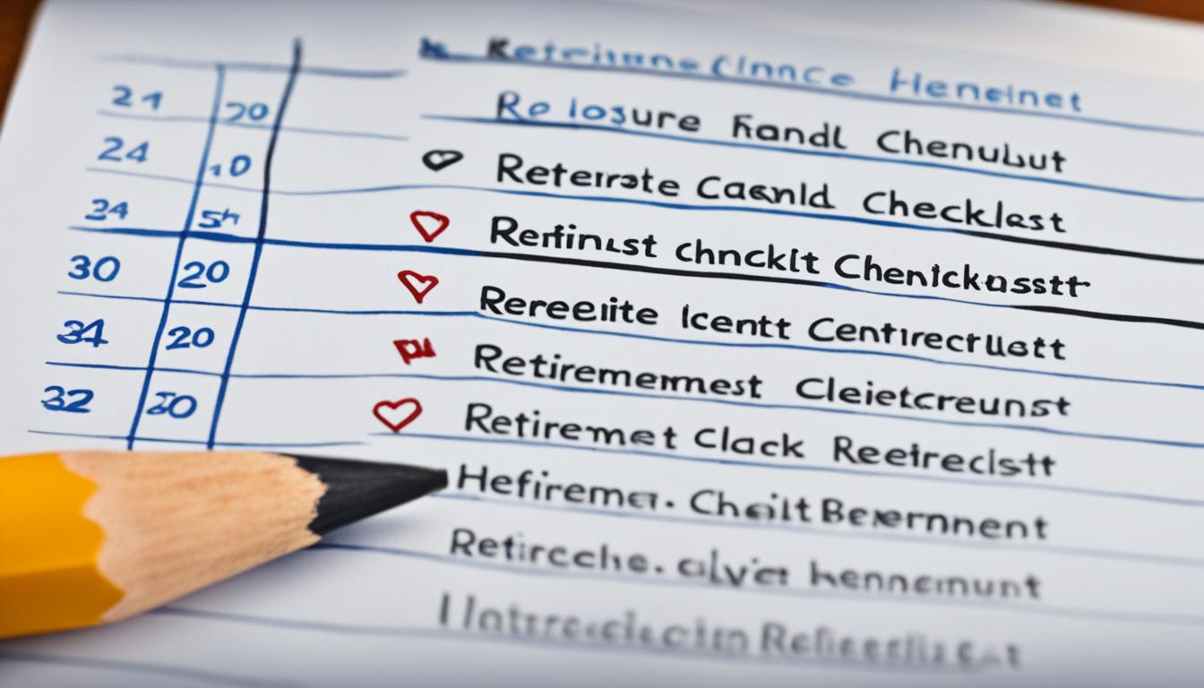 retirement checklist: essential considerations