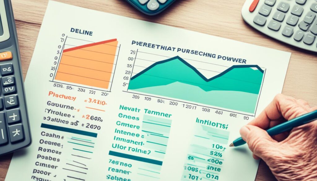 Retirement inflation eroding purchasing power over time