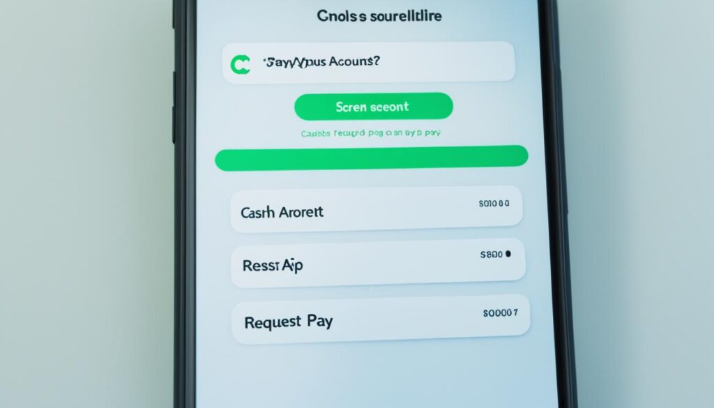 Cash App payment request screen