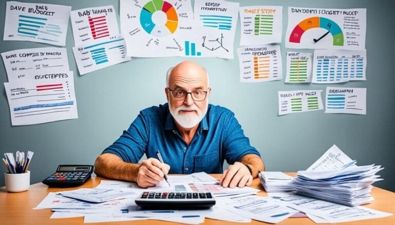 The Envelope System for Budgeting old man managing