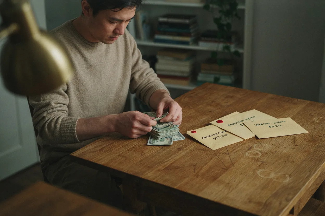 Counting cash for financial goals