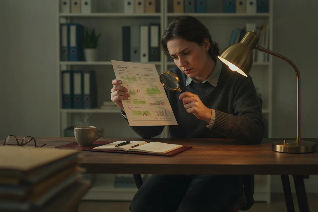 Where Ramsey's advice holds up and where it breaks down Person examining a financial plan critically — what holds up and what doesn't