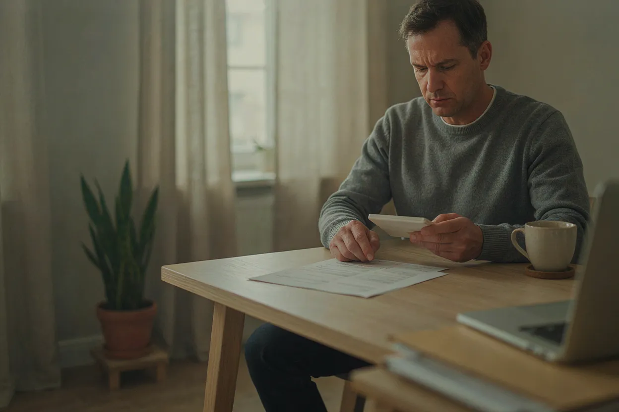 The cost of cashing out early Person reviewing 401k statement with concerned expression
