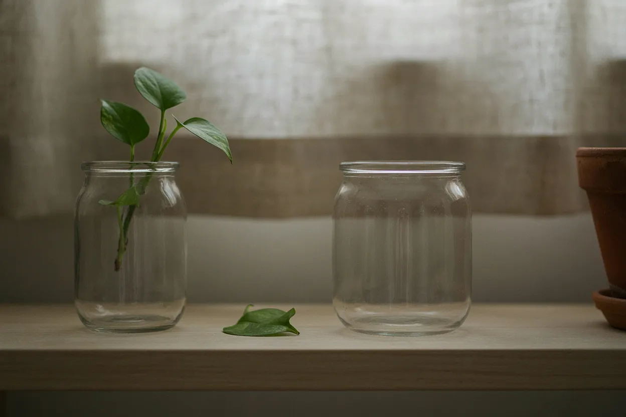 Two jars representing HSA and FSA — one growing, one static